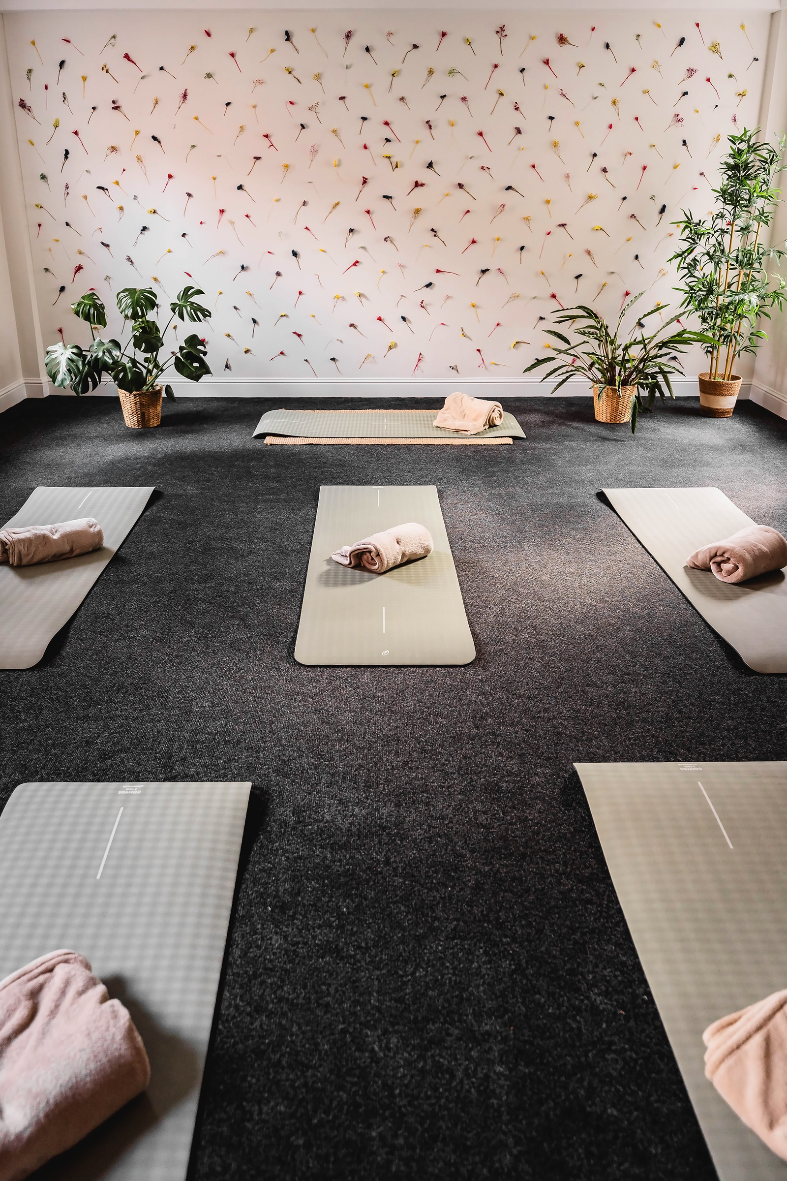 Lua's yoga studio space at ANÜ Wellbeing House, Dublin